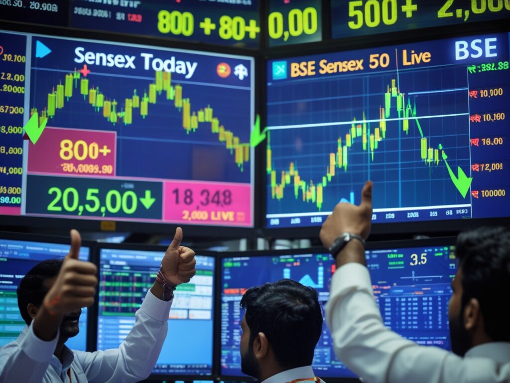 Sensex Soars 800+ Points
